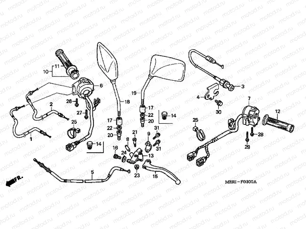 F-3 HANDLE LEVER / SWITCH / CABLE