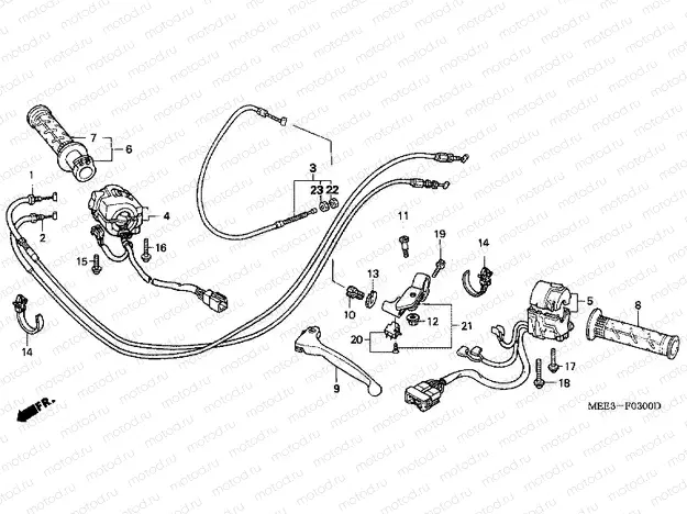 F-3 HANDLE LEVER / SWITCH / CABLE