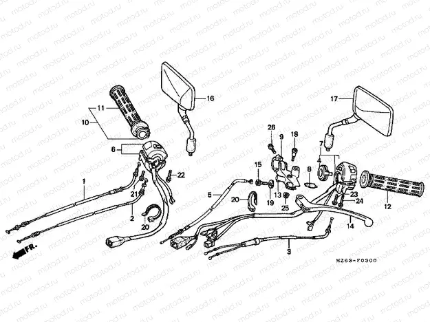 F-3 HANDLE LEVER / SWITCH / CABLE