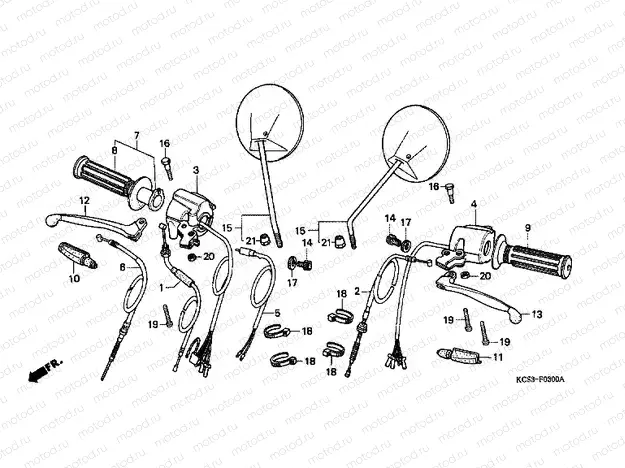 F-3 HANDLE LEVER / SWITCH / CABLE