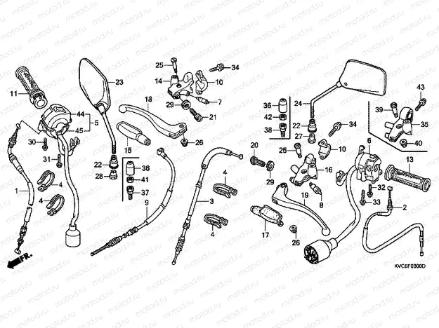 F-3 HANDLE LEVER / SWITCH / CABLE