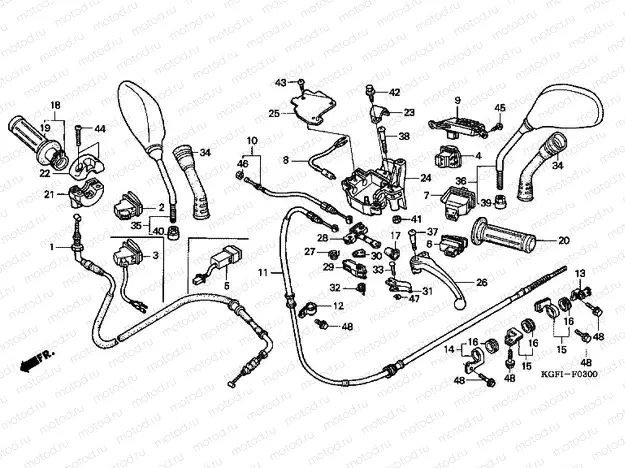 F-3 HANDLE LEVER / SWITCH / CABLE