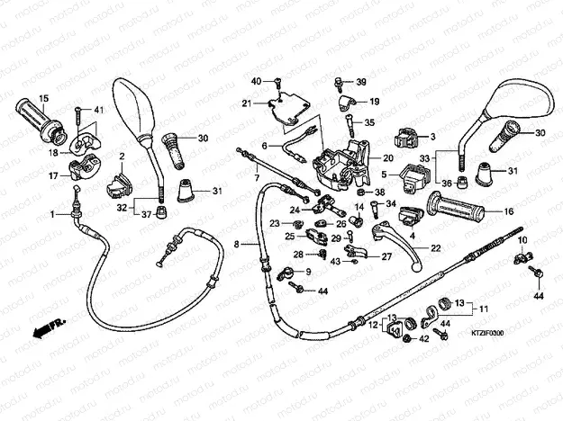 F-3 HANDLE LEVER / SWITCH / CABLE