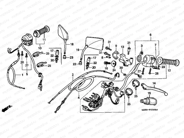 F-3 HANDLE LEVER / SWITCH / CABLE