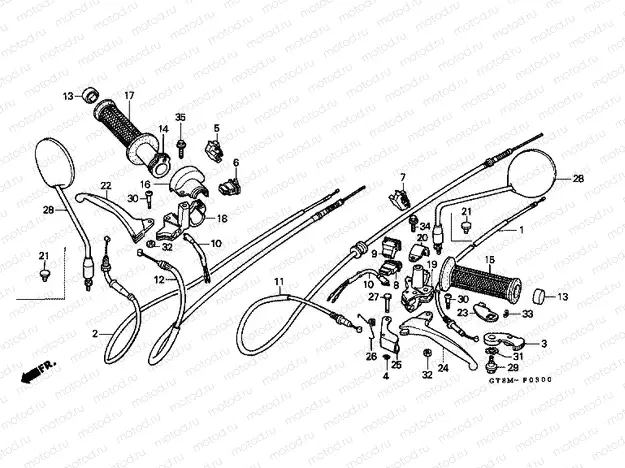F-3 HANDLE LEVER / SWITCH / CABLE
