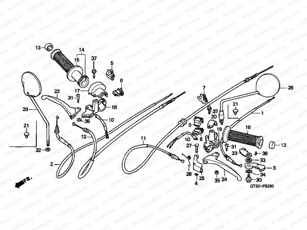 F-3 HANDLE LEVER / SWITCH / CABLE