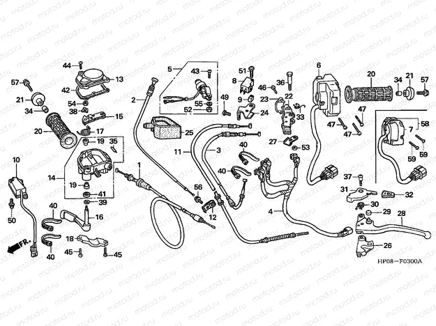 F-3 HANDLE LEVER/SWITCH/CABLE