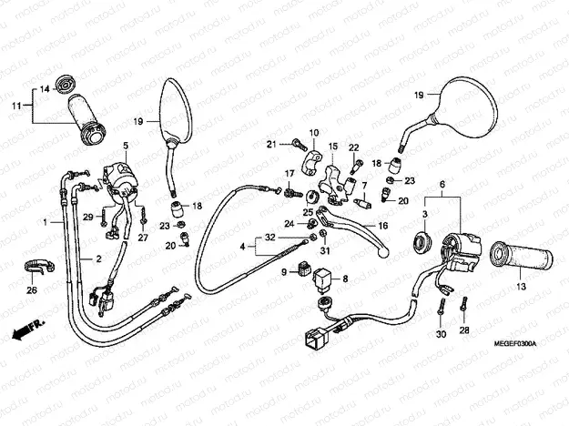 F-3 HANDLE SWITCH / CABLE