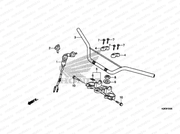 F-3 STEERING BAR TUBE