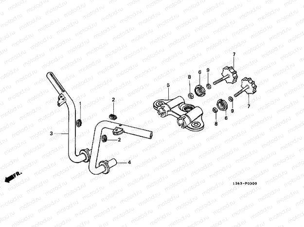 F-3 STEERING BAR TUBE
