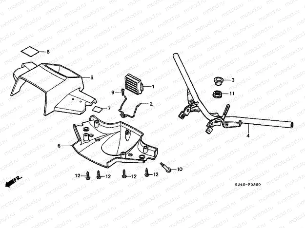 F-3 TIE ROD TUBE / HANDLE COVER