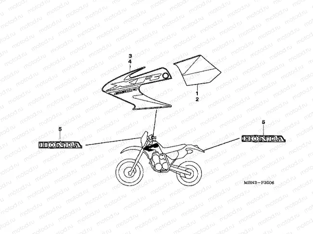 F-30-6 STRIP (XR650R6)
