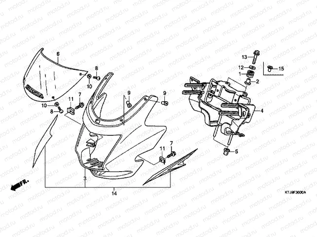 F-30 ENGINE HOUSING (CGR125SH5, B)