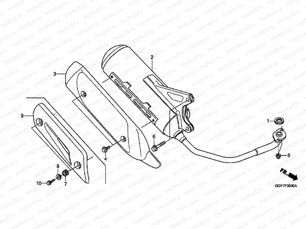 F-30 EXHAUST DRUM