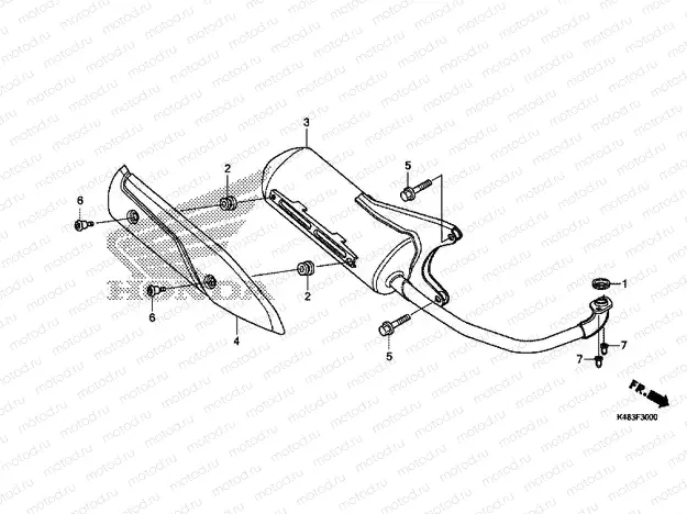 F-30 EXHAUST DRUM