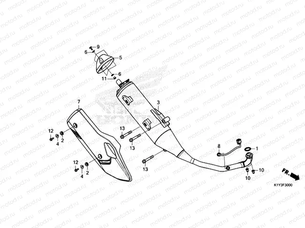 F-30 EXHAUST MUFFLER