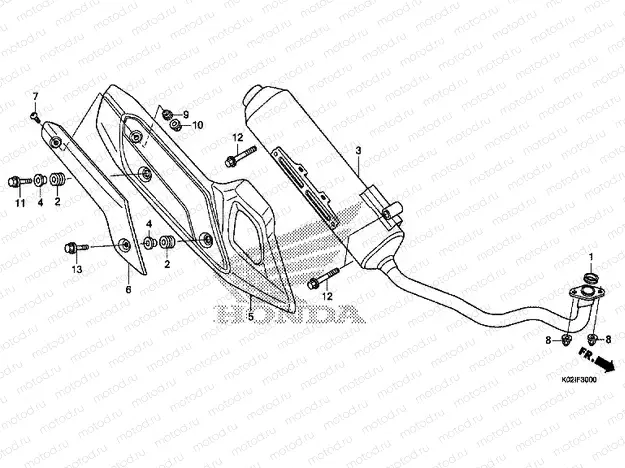 F-30 EXHAUST MUFFLER