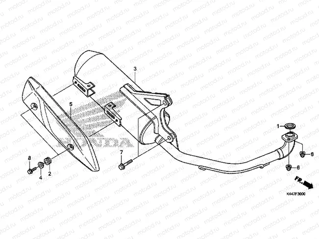 F-30 EXHAUST MUFFLER