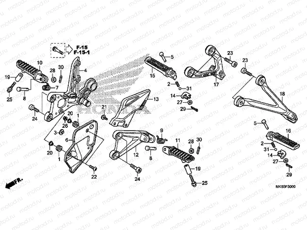 F-30 FOOTREST