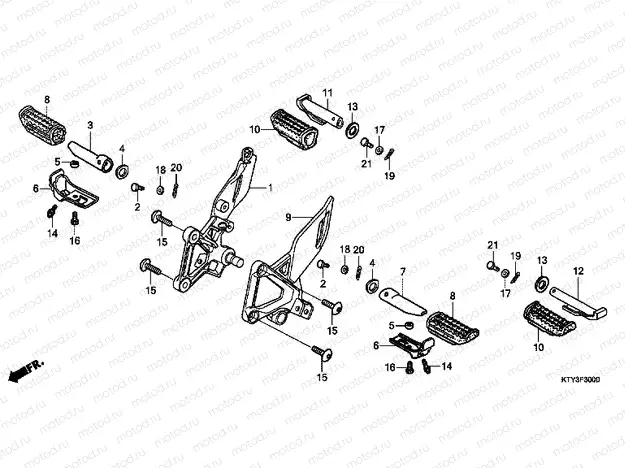 F-30 FOOTREST