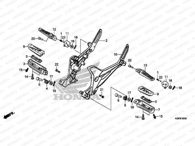 F-30 FOOTREST