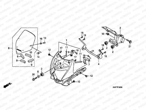 F-30 FRONT ENGINE HOUSING