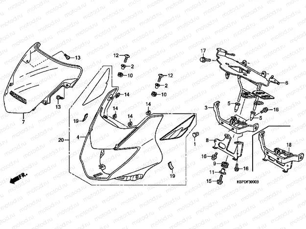 F-30 FRONT ENGINE HOUSING (CBF1505 / M5 / 6 / M6)