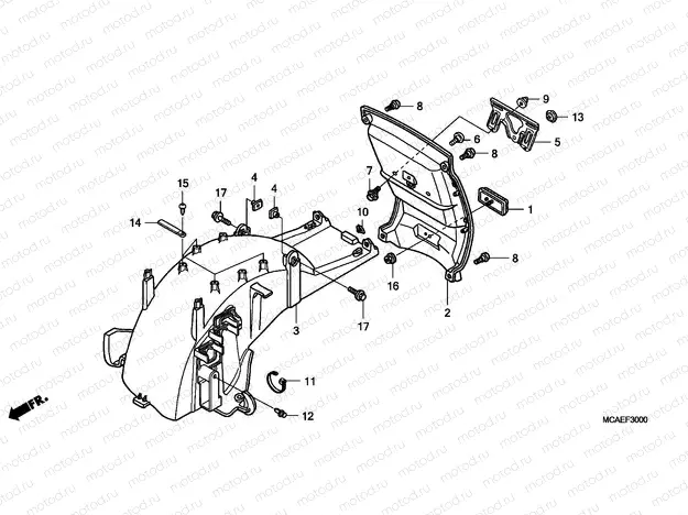 F-30 REAR FENDER