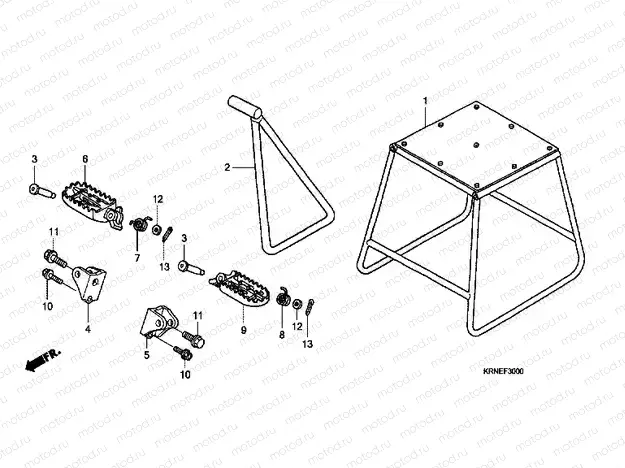 F-30 SUPPORT / FOOTREST