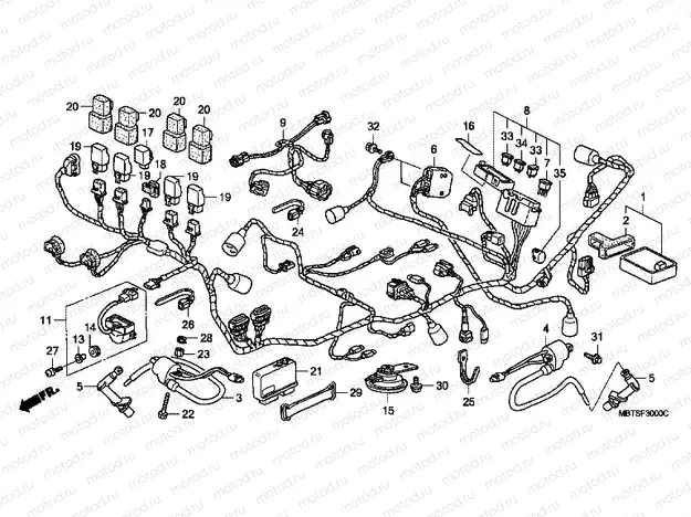 F-30 WIRING HARNESS (XL1000V)