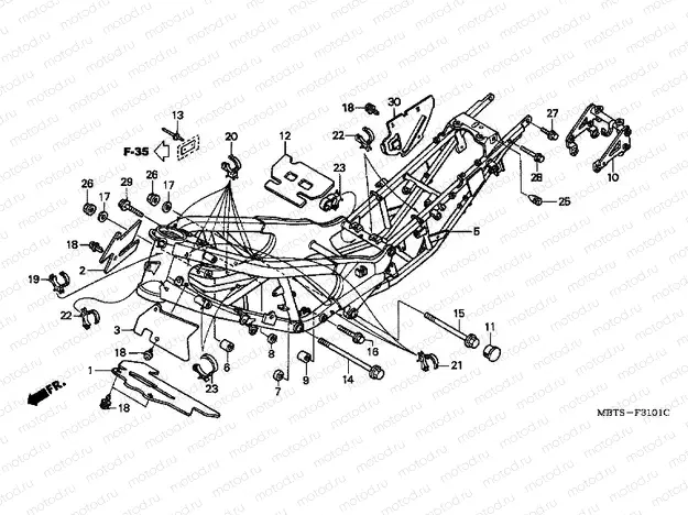 F-31-1 FRAME HOUSING (XL1000VA)