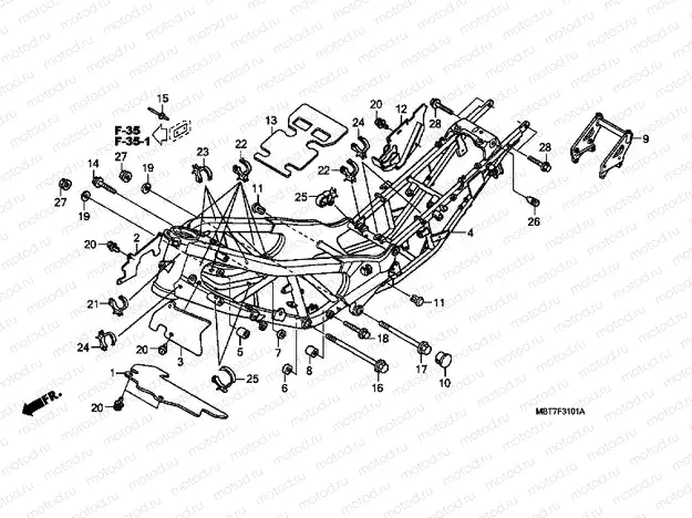 F-31-1 FRAME HOUSING (XL1000VA)