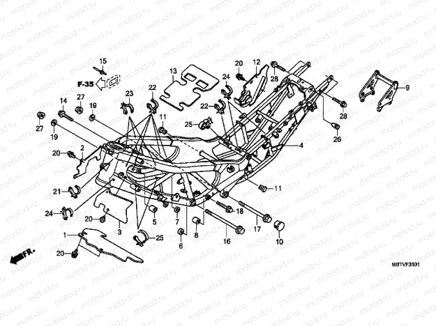 F-31-1 FRAME HOUSING (XL1000VA)