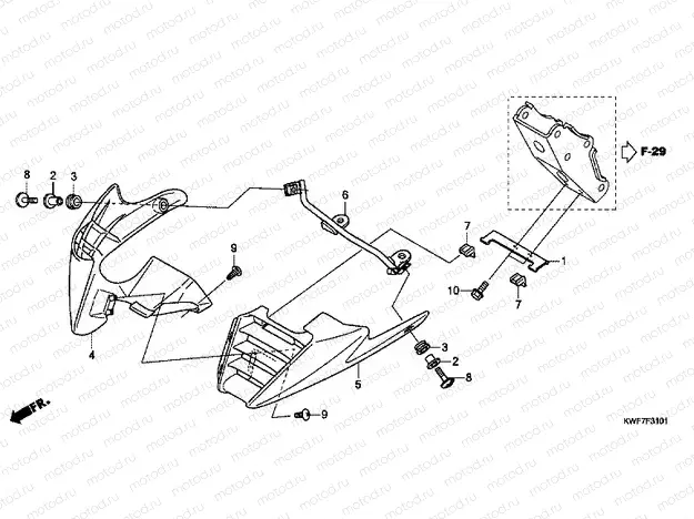 F-31-1 LOWER ENGINE