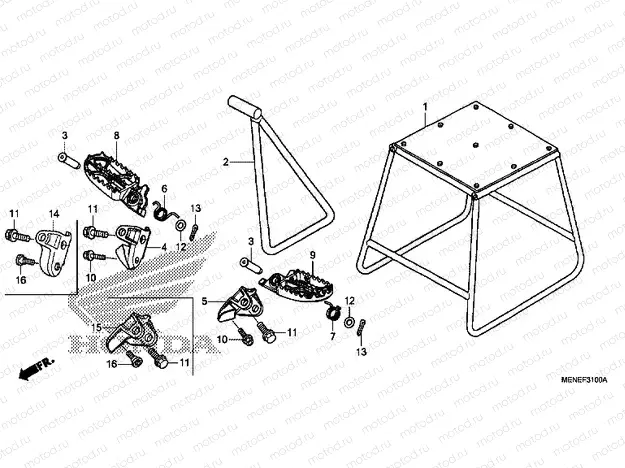 F-31 FOOTREST / SUPPORT