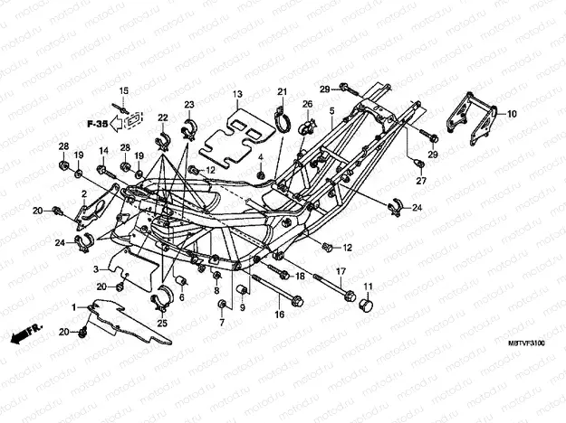 F-31 FRAME HOUSING (XL1000V)