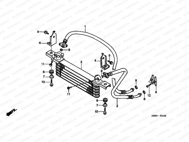 F-31 OIL COOLER