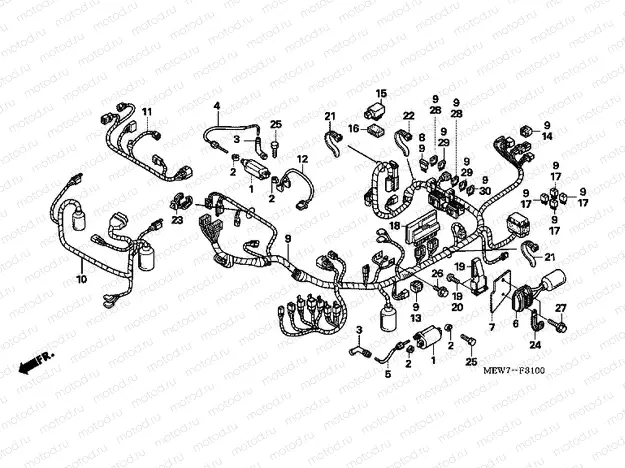 F-31 WIRING HARNESS / IGNITION COIL