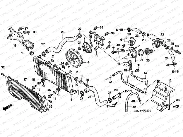 F-32-1 RADIATOR (CB1300A / SA)