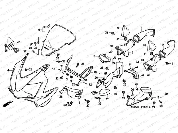 F-32-1 UPPER ENGINE HOUSING (2)