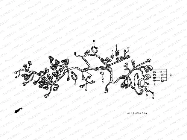F-32-1 WIRING HARNESS (ST1100AN / AP / AR)
