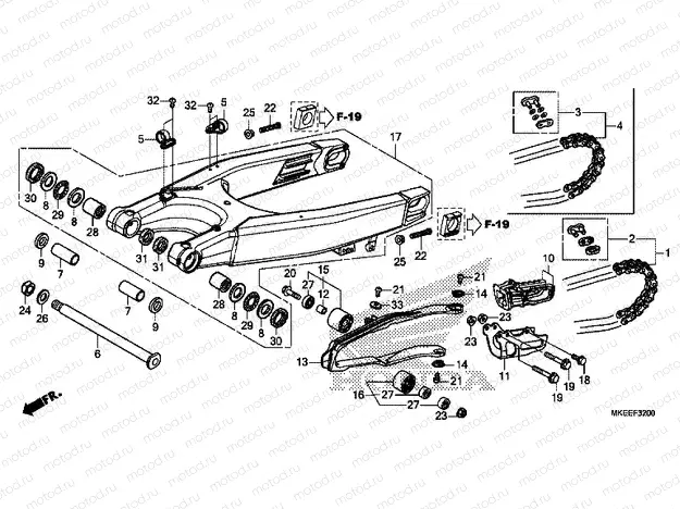 F-32 SWINGARM