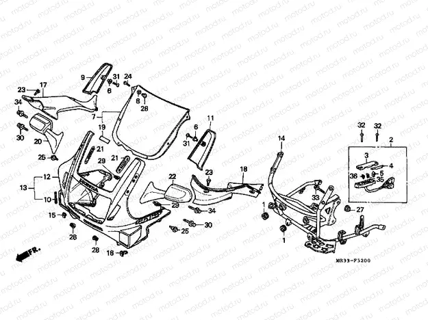 F-32 UPPER ENGINE HOUSING