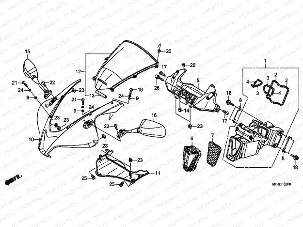 F-32 UPPER ENGINE HOUSING