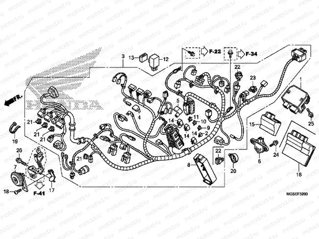 F-32 WIRING HARNESS