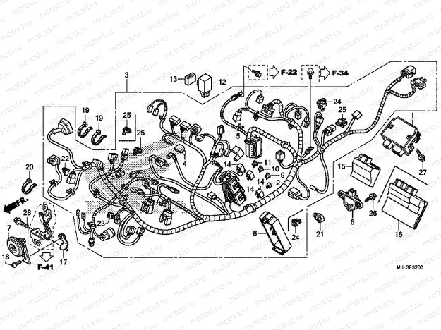 F-32 WIRING HARNESS
