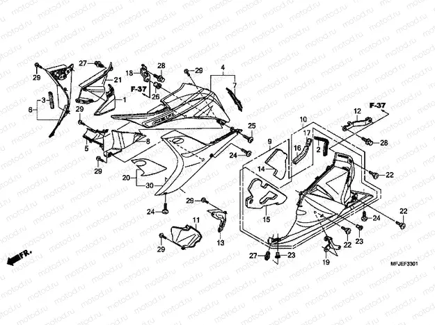 F-33-1 LOWER ENGINE (B.)