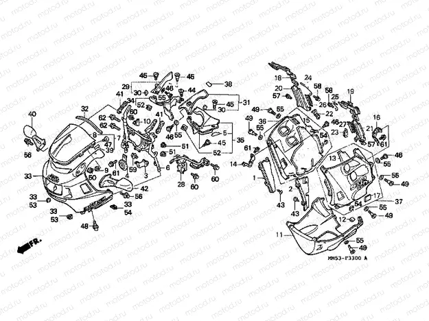 F-33 ​​ENGINE HOUSING (CBR1000FH / FJ / FM)