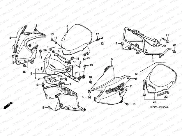 F-33 ​​ENGINE HOUSING (XL125V1 / 2/3/4/5/6)