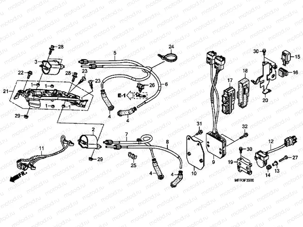 F-33 ​​IGNITION COIL / ECU - CENTRAL CONTROL UNIT